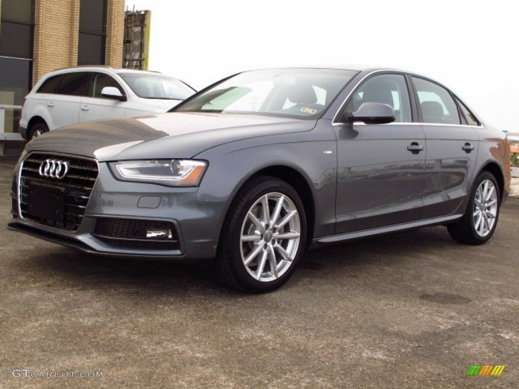 2014 A4 2.0T Sedan - Monsoon Grey Metallic / Black photo #5