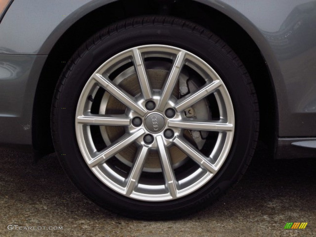 2014 A4 2.0T Sedan - Monsoon Grey Metallic / Black photo #7