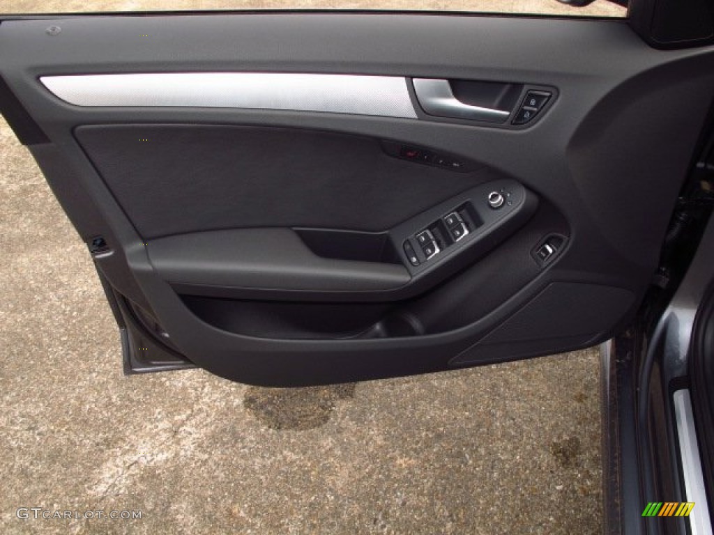 2014 Audi A4 2.0T Sedan Black Door Panel Photo #89457243