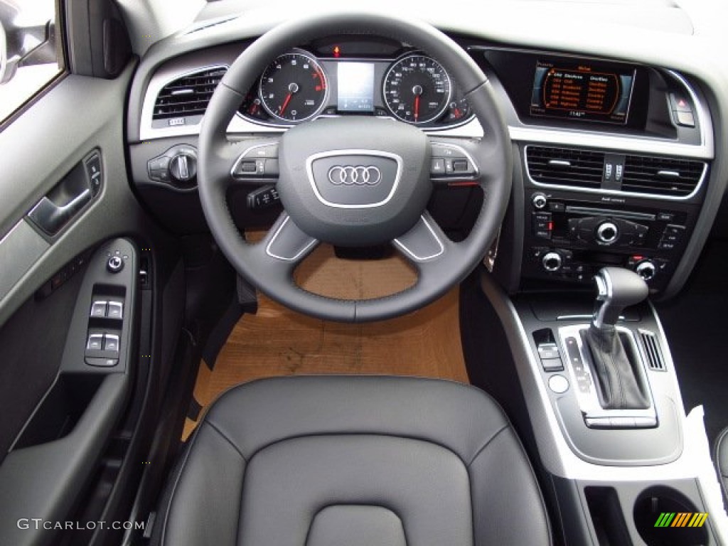 2014 A4 2.0T Sedan - Monsoon Grey Metallic / Black photo #14