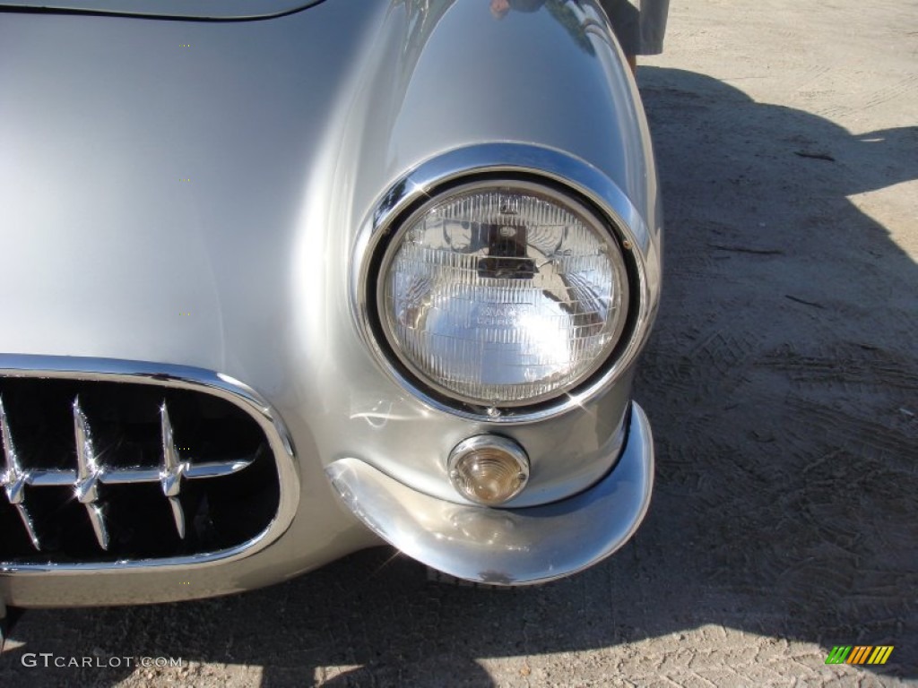 1956 Corvette Convertible - Silver / Beige photo #51