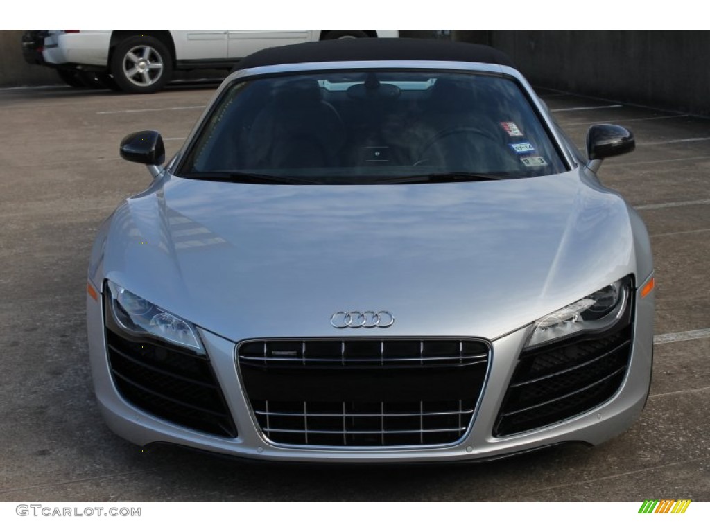 Ice Silver Metallic 2012 Audi R8 Spyder 5.2 FSI quattro Exterior Photo #89459310