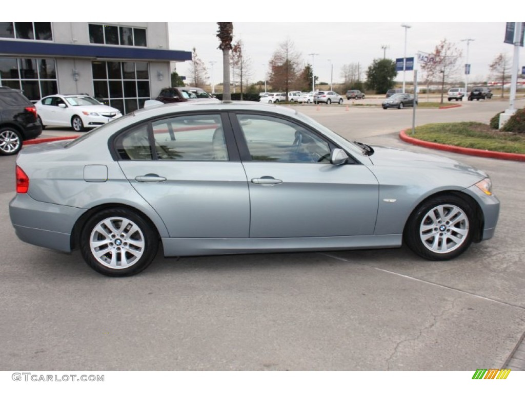 2007 3 Series 328i Sedan - Arctic Metallic / Beige photo #6