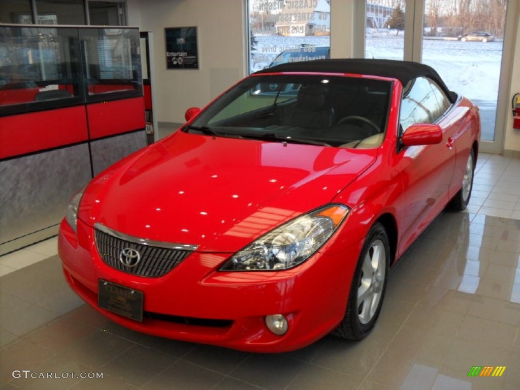 2005 Solara SLE V6 Convertible - Absolutely Red / Dark Stone photo #1