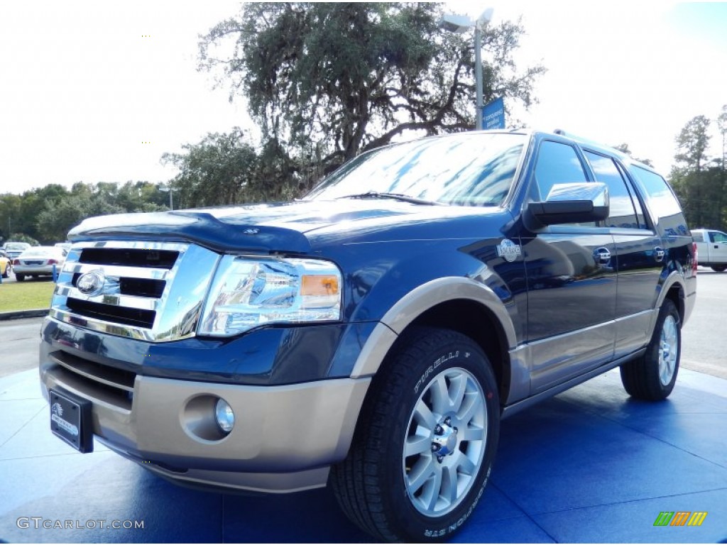 2014 Expedition King Ranch - Blue Jeans / King Ranch Red (Chaparral) photo #1