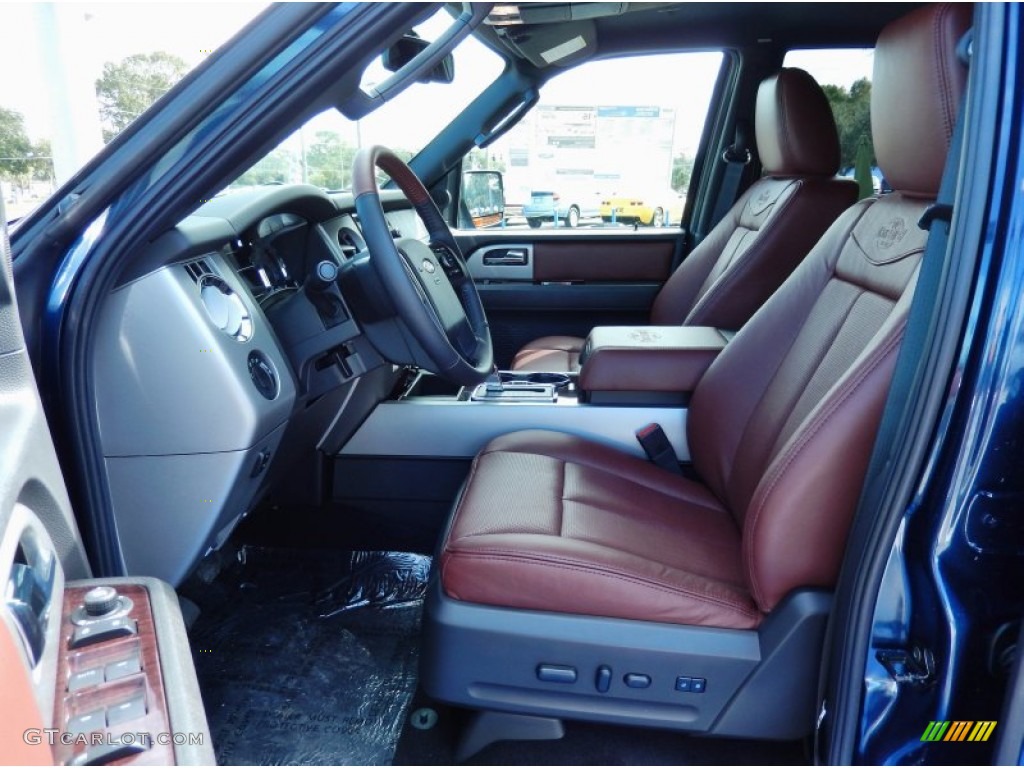 King Ranch Red (Chaparral) Interior 2014 Ford Expedition King Ranch Photo #89463338