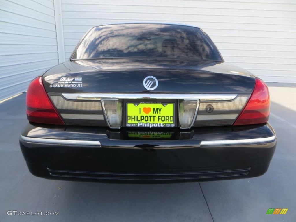2007 Grand Marquis LS - Black Clearcoat / Charcoal Black photo #4