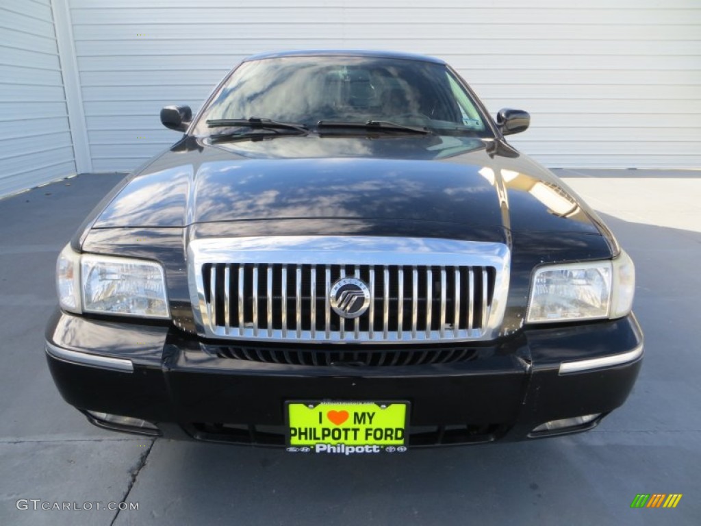 2007 Grand Marquis LS - Black Clearcoat / Charcoal Black photo #7