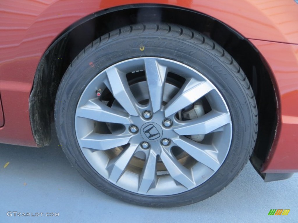 2009 Civic Si Coupe - Redline Orange Pearl / Black photo #16