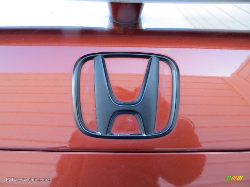 2009 Civic Si Coupe - Redline Orange Pearl / Black photo #21