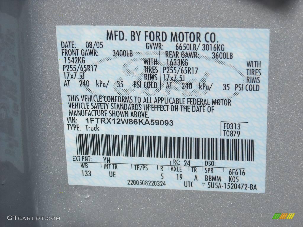 2006 F150 XLT SuperCab - Silver Metallic / Medium Flint photo #32