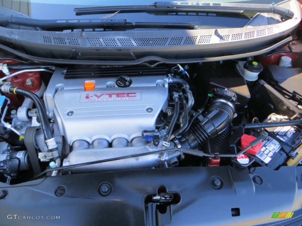 2009 Civic Si Coupe - Redline Orange Pearl / Black photo #24