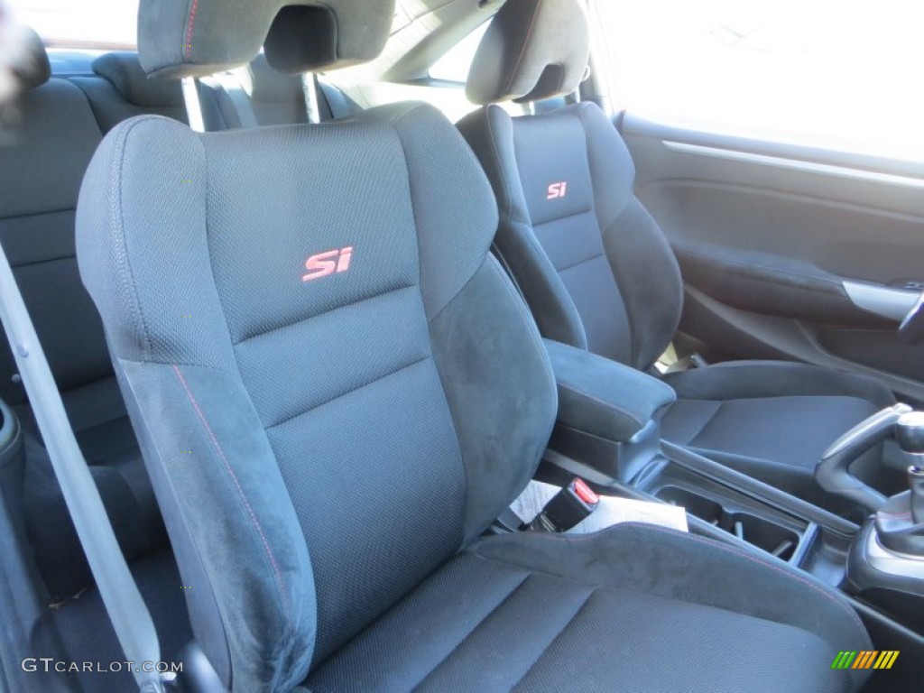 2009 Civic Si Coupe - Redline Orange Pearl / Black photo #28