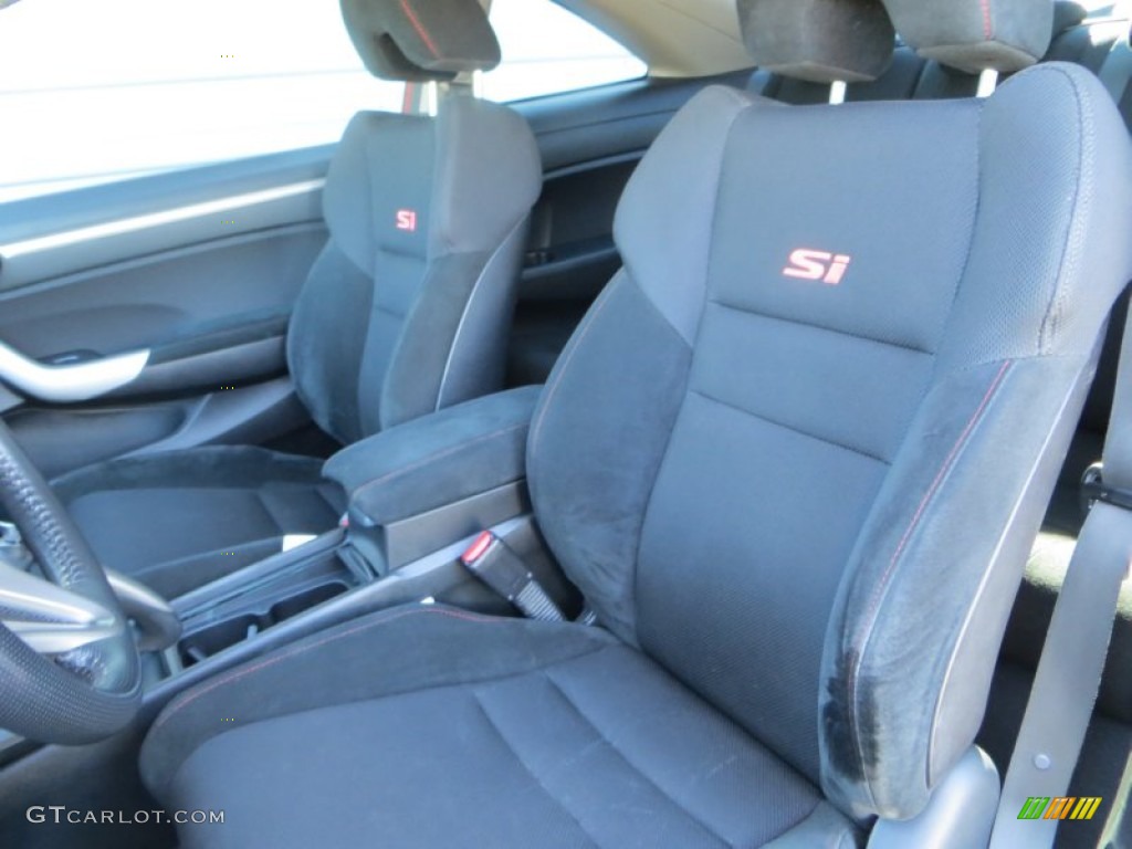 2009 Civic Si Coupe - Redline Orange Pearl / Black photo #35