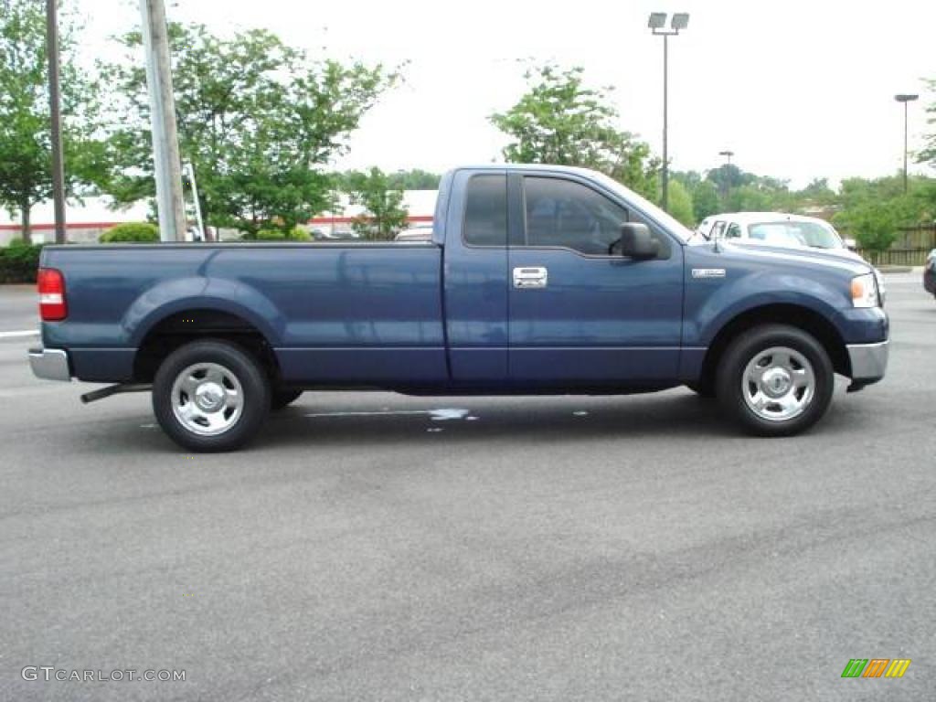 2006 F150 XLT Regular Cab - Medium Wedgewood Blue Metallic / Tan photo #4