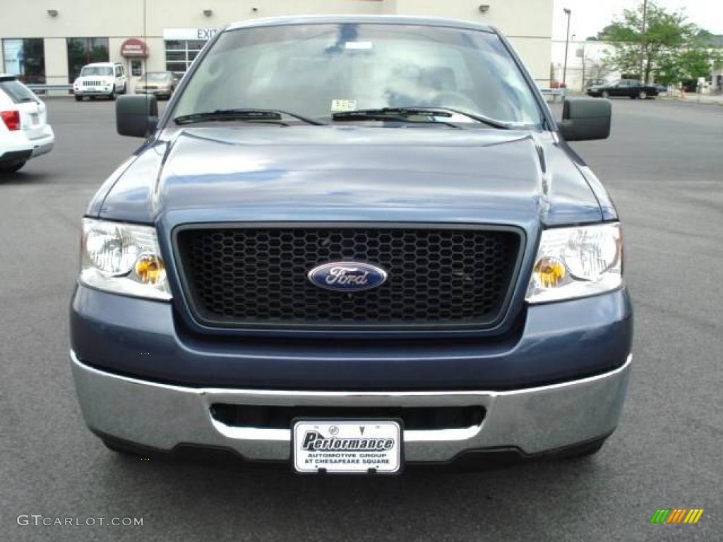 2006 F150 XLT Regular Cab - Medium Wedgewood Blue Metallic / Tan photo #5