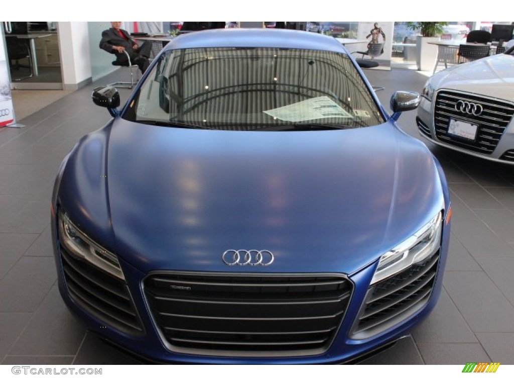 Sepang Blue Pearl Matte 2014 Audi R8 Coupe V10 Plus Exterior Photo #89466539
