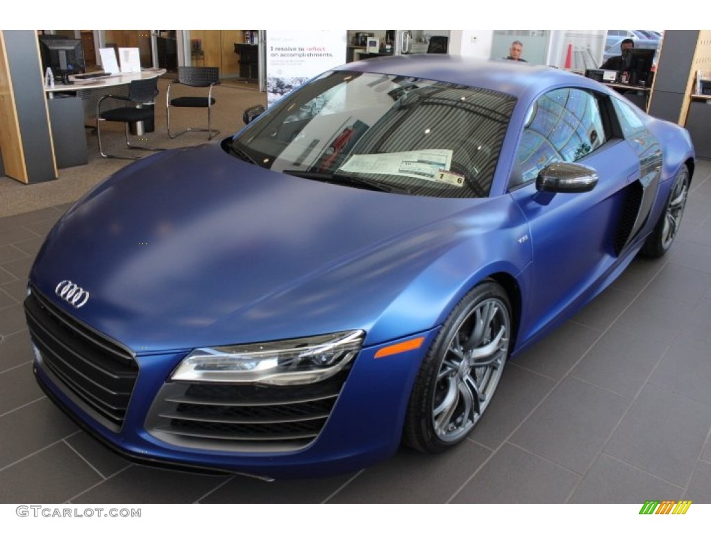 Sepang Blue Pearl Matte 2014 Audi R8 Coupe V10 Plus Exterior Photo #89466560