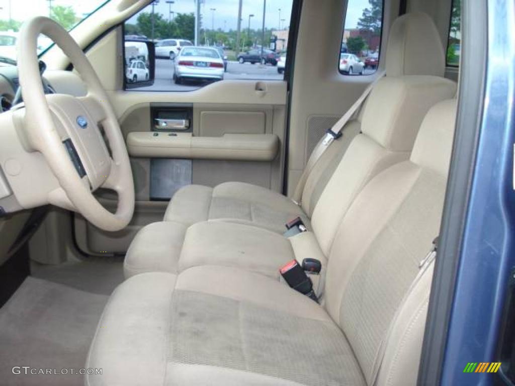 2006 F150 XLT Regular Cab - Medium Wedgewood Blue Metallic / Tan photo #6