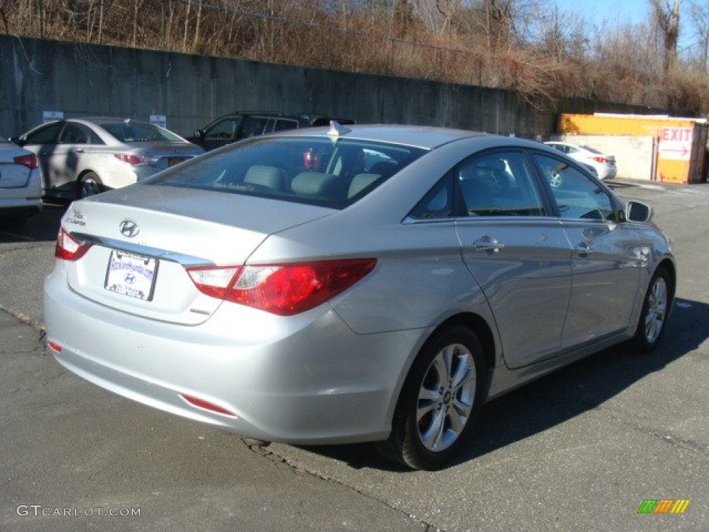 2011 Sonata Limited - Radiant Silver / Gray photo #4