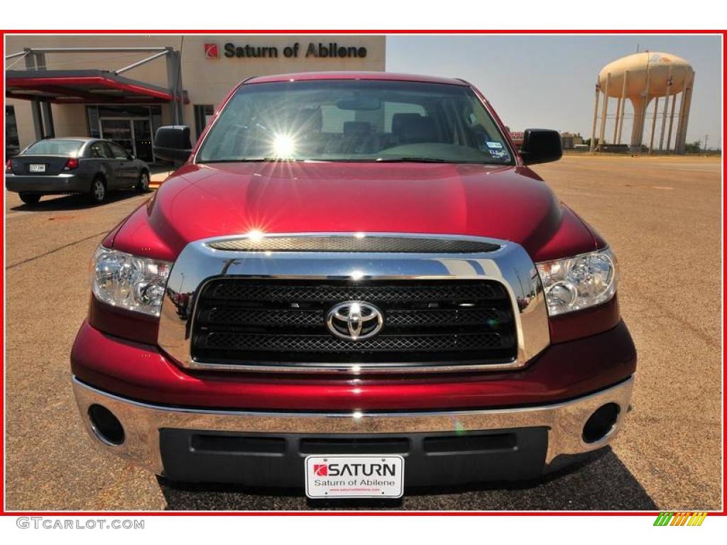 2007 Tundra SR5 CrewMax 4x4 - Salsa Red Pearl / Beige photo #12