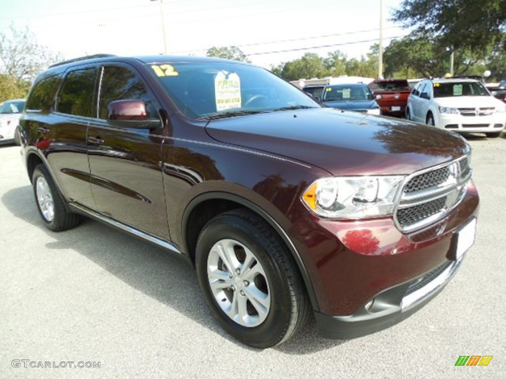 2012 Durango SXT - Deep Molten Red Pearl / Black photo #12