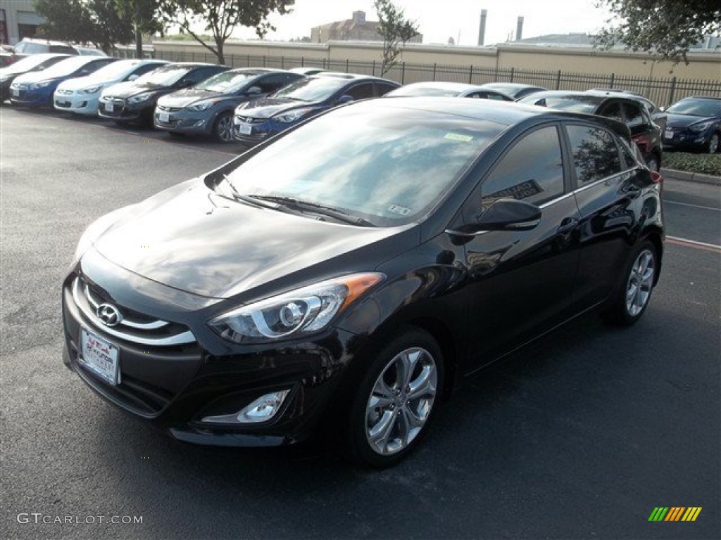 2013 Elantra GT - Black Noir Pearl / Black photo #1