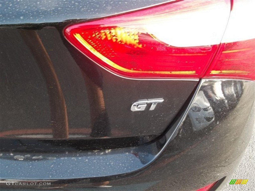 2013 Elantra GT - Black Noir Pearl / Black photo #8