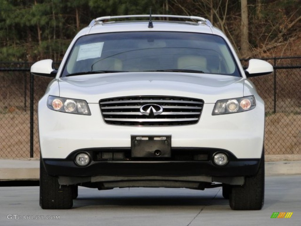 2005 FX 35 AWD - Ivory Pearl White / Willow photo #6