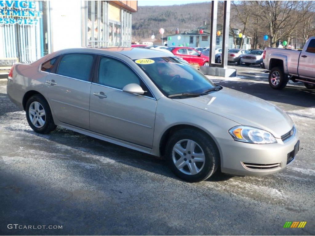 2010 Impala LS - Gold Mist Metallic / Ebony photo #1