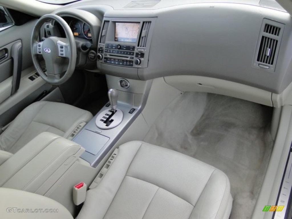 2005 FX 35 AWD - Ivory Pearl White / Willow photo #50
