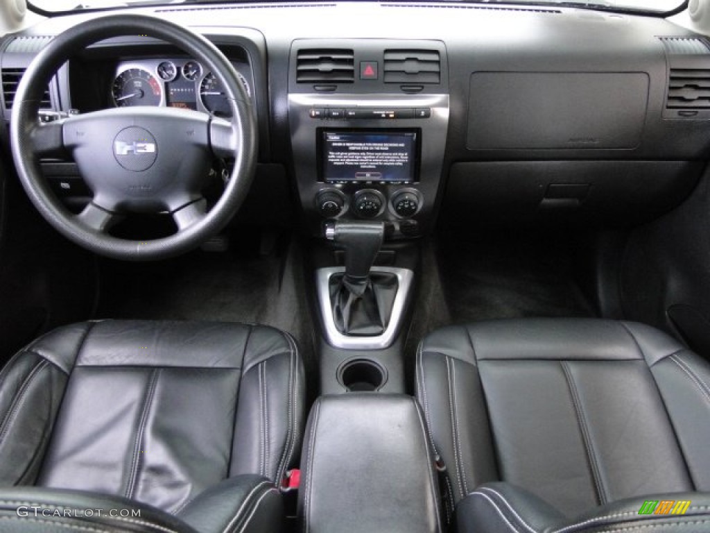 Ebony Black Interior 2008 Hummer H3 Standard H3 Model Photo #89475686