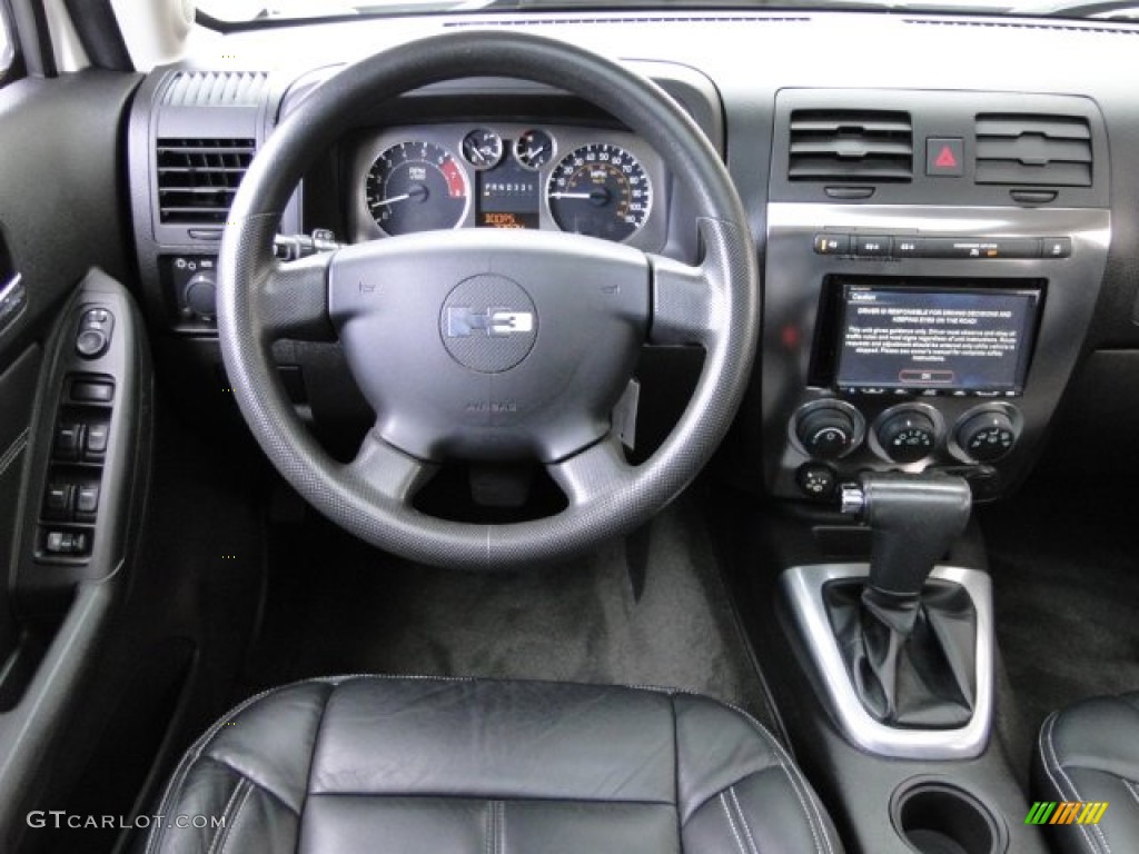 2008 Hummer H3 Standard H3 Model Ebony Black Dashboard Photo #89475707