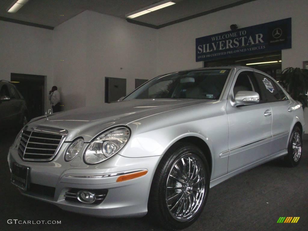 2008 E 350 4Matic Sedan - Iridium Silver Metallic / Ash photo #1