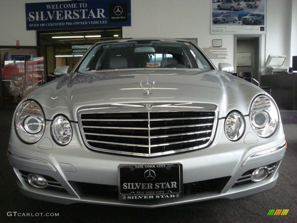 2008 E 350 4Matic Sedan - Iridium Silver Metallic / Ash photo #2