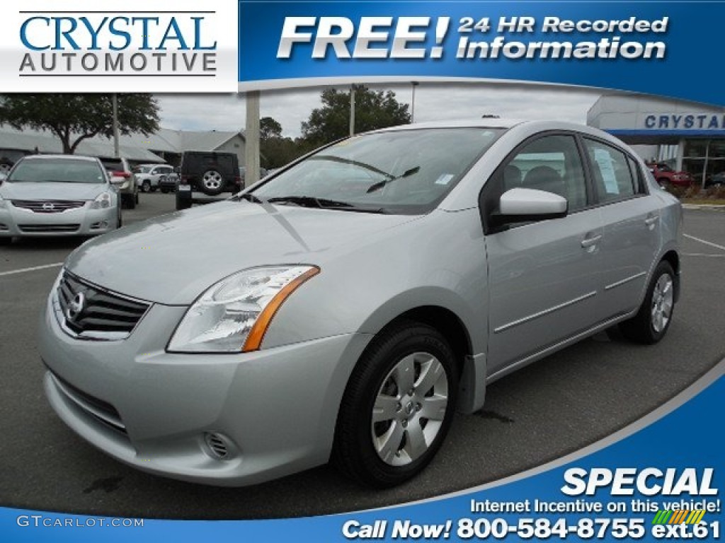 2012 Sentra 2.0 - Brilliant Silver Metallic / Charcoal photo #1