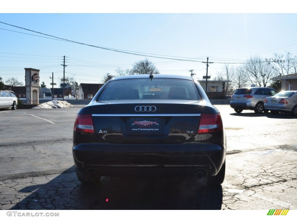 2006 A6 3.2 Sedan - Brilliant Black / Amaretto photo #6
