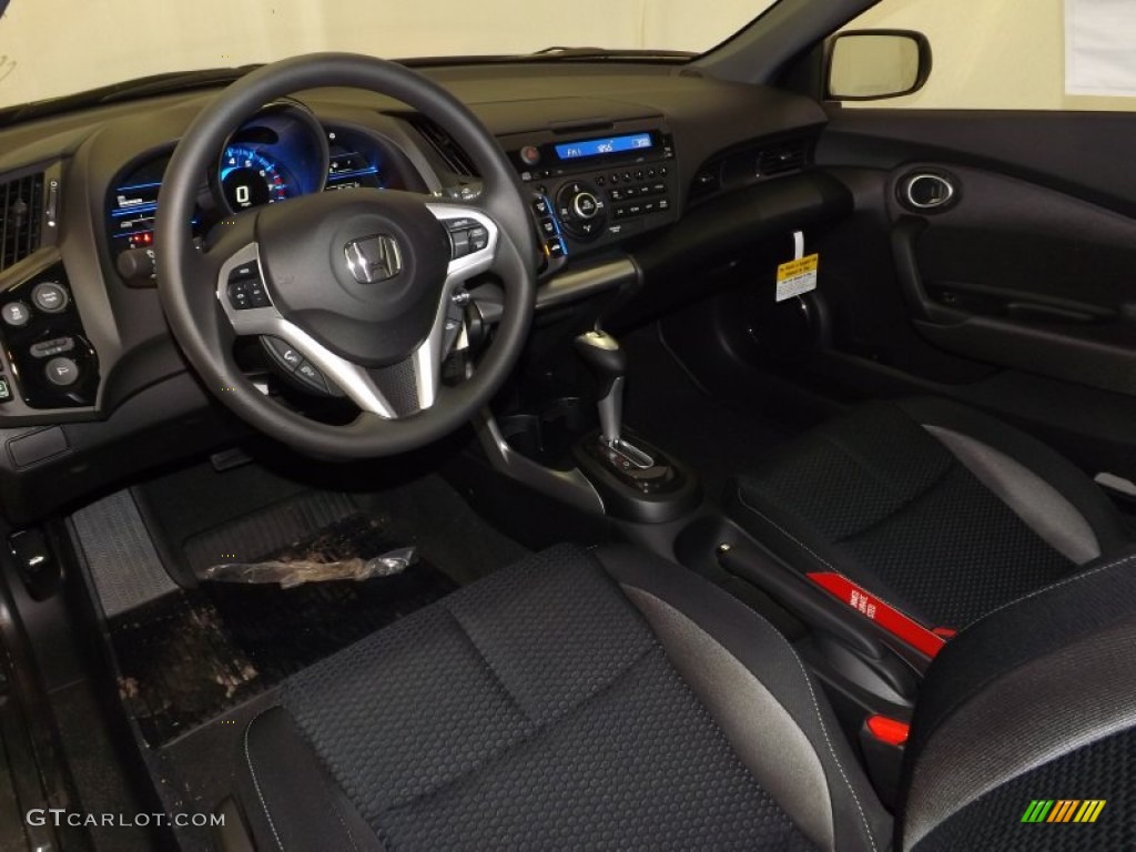 Black Interior 2014 Honda CR-Z Hybrid Photo #89477963