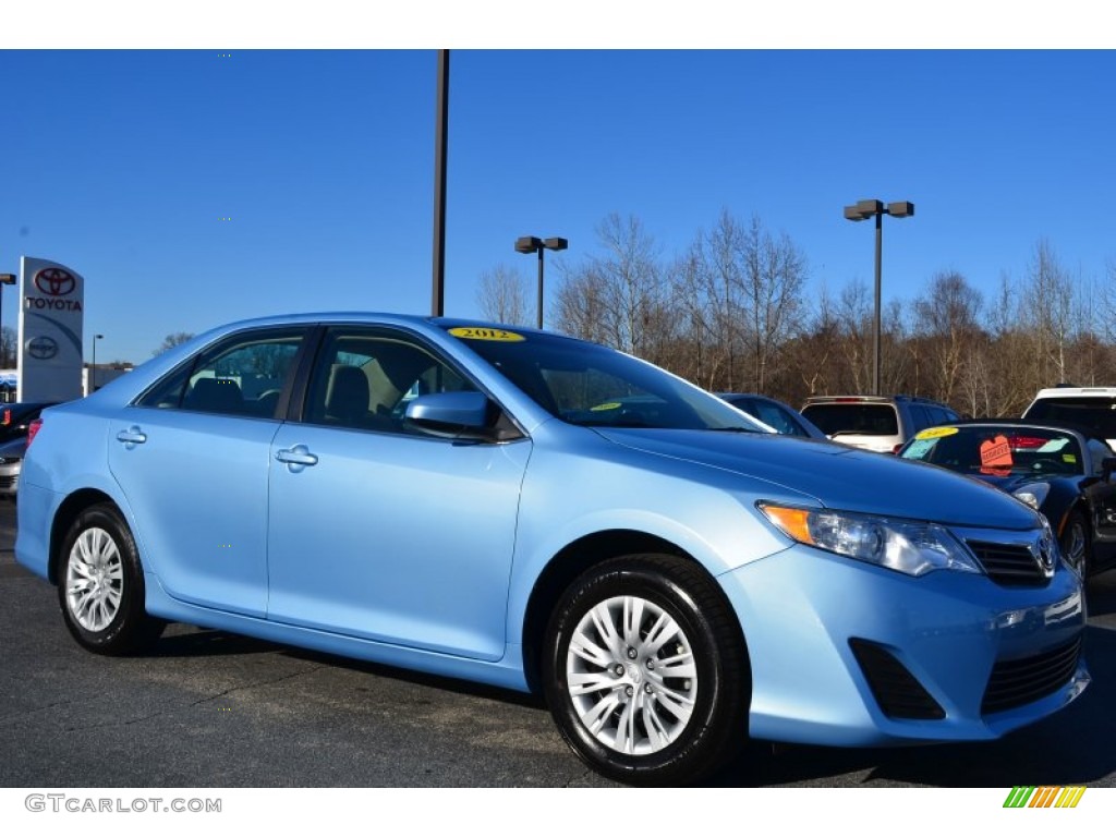2012 Camry L - Clearwater Blue Metallic / Ash photo #1