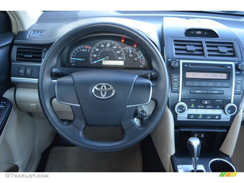 2012 Toyota Camry L Ash Steering Wheel Photo #89478797