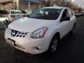 2011 Pearl White Nissan Rogue S AWD  photo #1