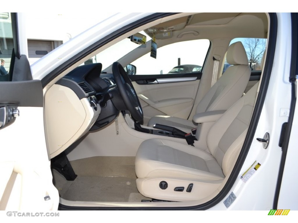 2014 Passat 1.8T SE - Candy White / Cornsilk Beige photo #3