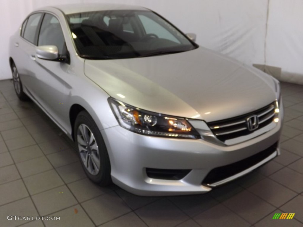 2014 Accord LX Sedan - Alabaster Silver Metallic / Black photo #1