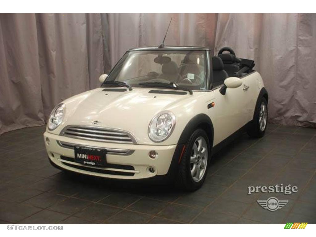 2008 Cooper Convertible - Pepper White / Panther Black photo #1