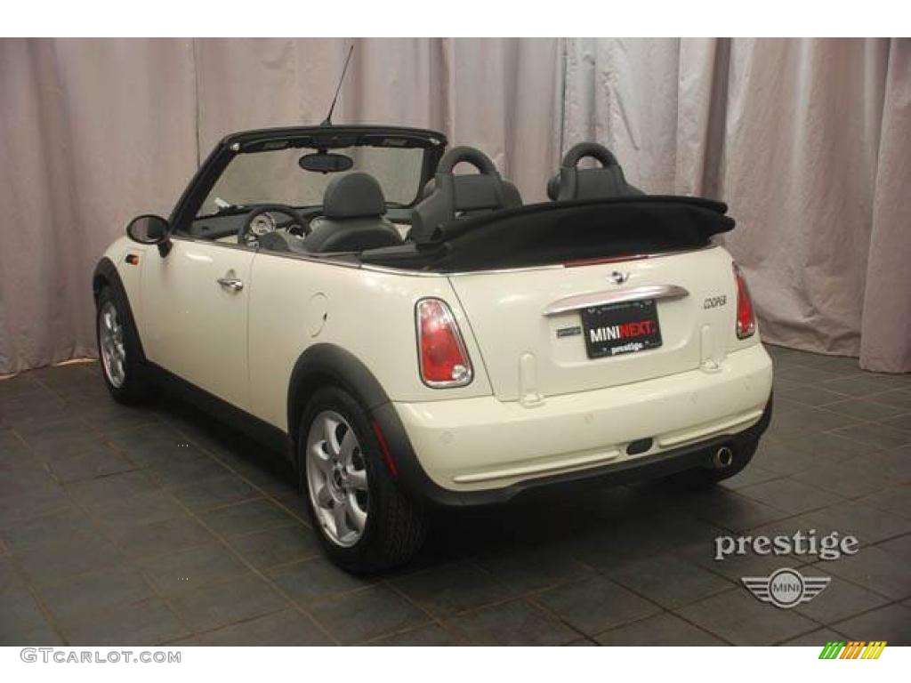 2008 Cooper Convertible - Pepper White / Panther Black photo #3