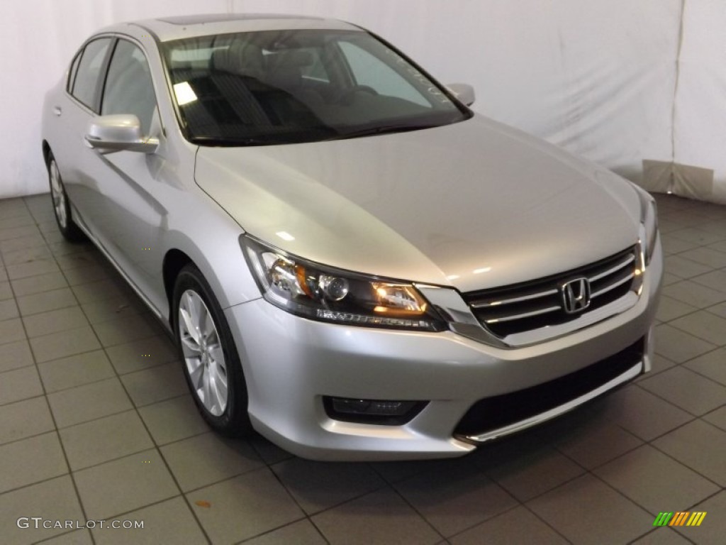 2014 Accord EX-L Sedan - Alabaster Silver Metallic / Gray photo #1