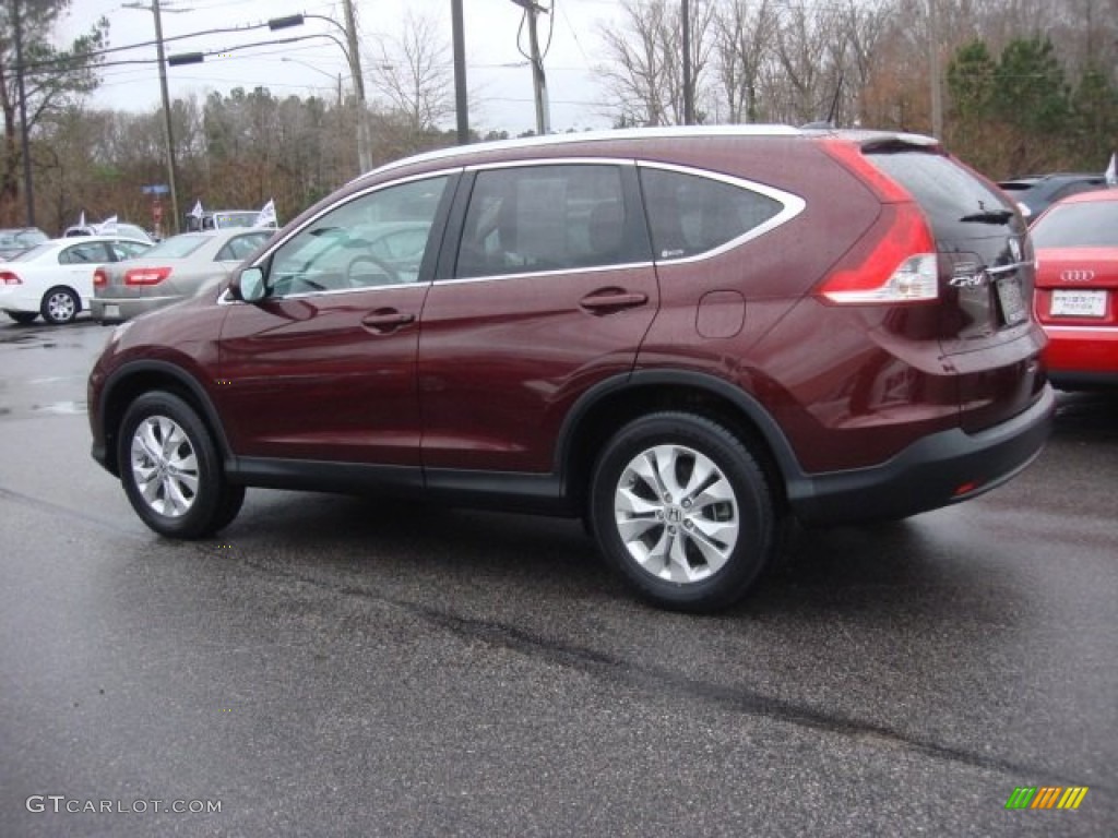 2012 CR-V EX-L 4WD - Basque Red Pearl II / Gray photo #3