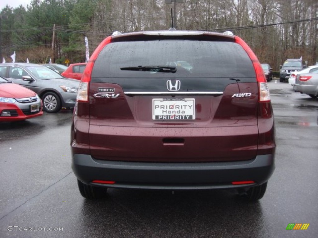 2012 CR-V EX-L 4WD - Basque Red Pearl II / Gray photo #5