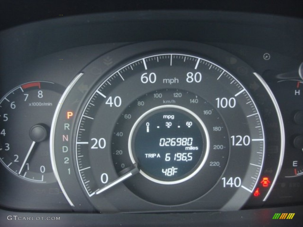 2012 CR-V EX-L 4WD - Basque Red Pearl II / Gray photo #17