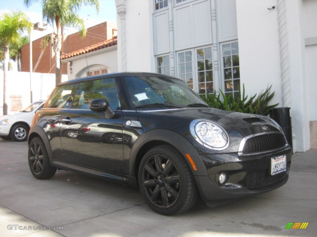 2010 Cooper S Hardtop - Midnight Black Metallic / Grey/Carbon Black photo #1